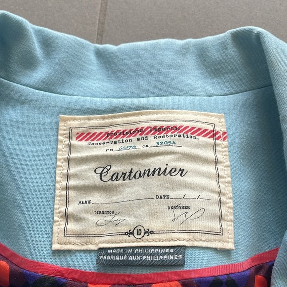 Anthropologie Cartonnier Light Blue Blazer/ Jacket - Picture 3 of 17